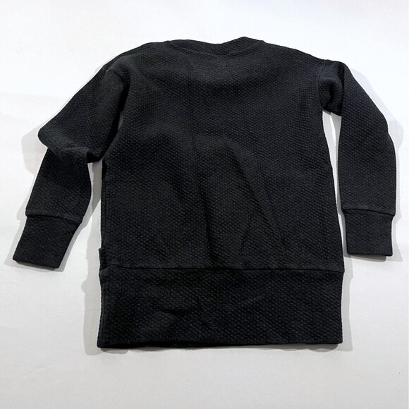 Lacoste Devanlay Waffle Knit Pullover Sweatshirt Sweater Tunic Top Gray Sz 36 - Picture 8 of 10